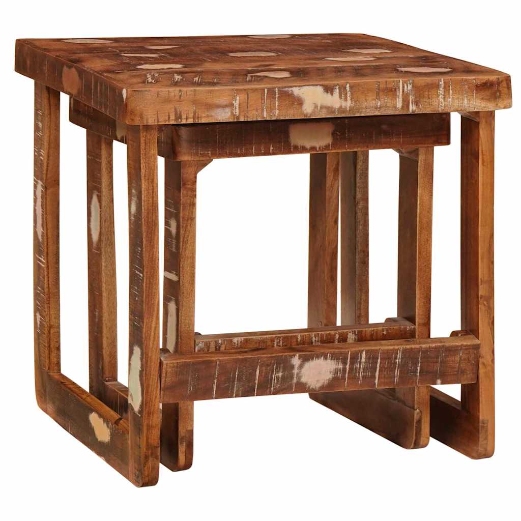 End Tables Multicolour Solid reclaimed wood